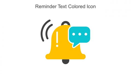 Reminder Text Colored Icon In Powerpoint Pptx Png And Editable Eps Format