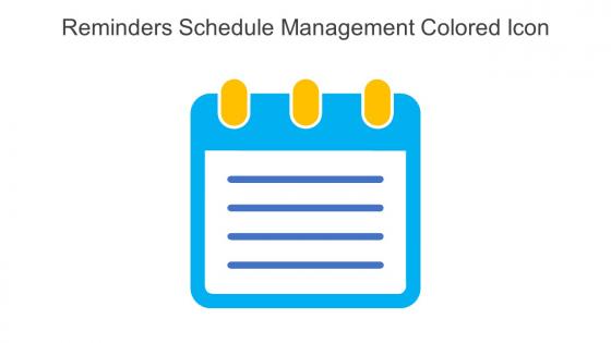 Reminders Schedule Management Colored Icon In Powerpoint Pptx Png And Editable Eps Format