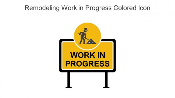 Remodeling Work In Progress Colored Icon In Powerpoint Pptx Png And Editable Eps Format
