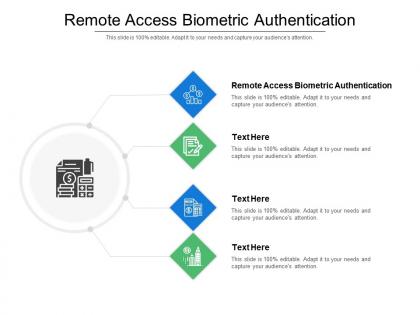 Remote access biometric authentication ppt powerpoint presentation summary background cpb