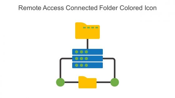 Remote Access Connected Folder Colored Icon In Powerpoint Pptx Png And Editable Eps Format
