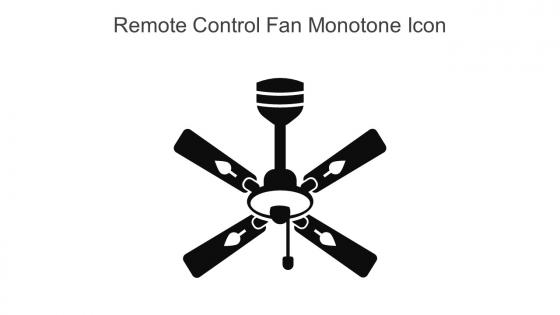 Remote Control Fan Monotone Icon In Powerpoint Pptx Png And Editable Eps Format