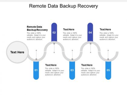 Remote data backup recovery ppt powerpoint presentation gallery objects cpb