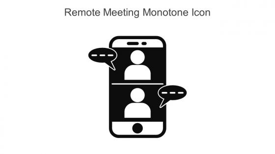 Remote Meeting Monotone Icon In Powerpoint Pptx Png And Editable Eps Format