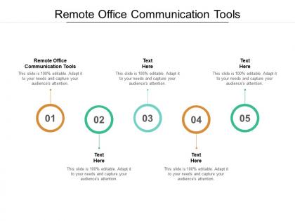Remote office communication tools ppt powerpoint presentation infographics layout ideas cpb