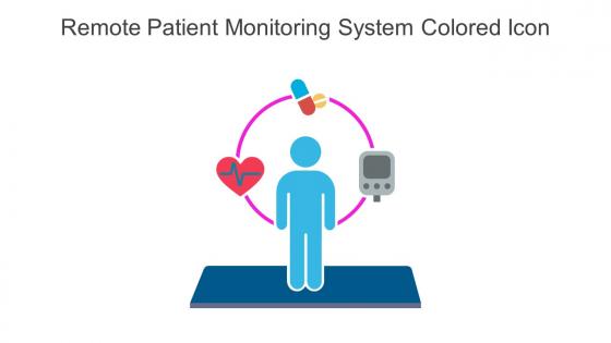 Remote Patient Monitoring System Colored Icon In Powerpoint Pptx Png And Editable Eps Format
