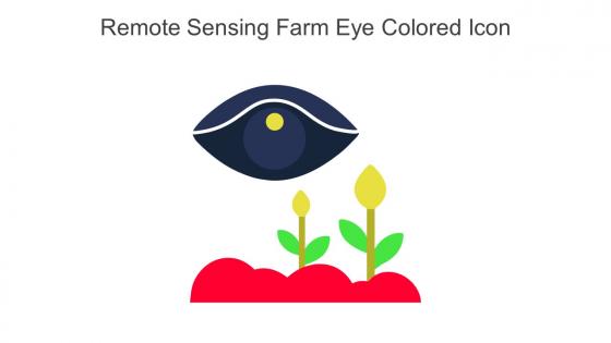 Remote Sensing Farm Eye Colored Icon In Powerpoint Pptx Png And Editable Eps Format
