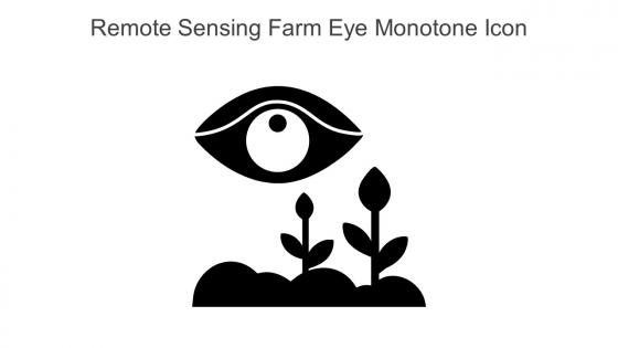 Remote Sensing Farm Eye Monotone Icon In Powerpoint Pptx Png And Editable Eps Format