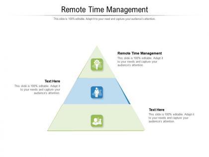 Remote time management ppt powerpoint presentation icon background cpb
