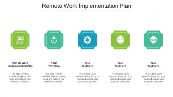 Remote work implementation plan ppt powerpoint presentation portfolio background cpb