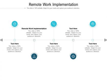 Remote work implementation ppt powerpoint presentation professional cpb