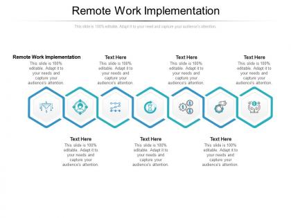 Remote work implementation ppt powerpoint presentation slides professional cpb