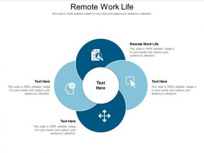Remote work life ppt powerpoint presentation portfolio design inspiration cpb