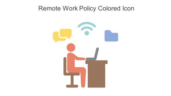 Remote Work Policy Colored Icon In Powerpoint Pptx Png And Editable Eps Format