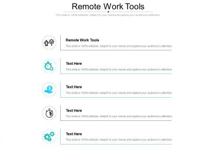 Remote work tools ppt powerpoint presentation professional graphics design cpb