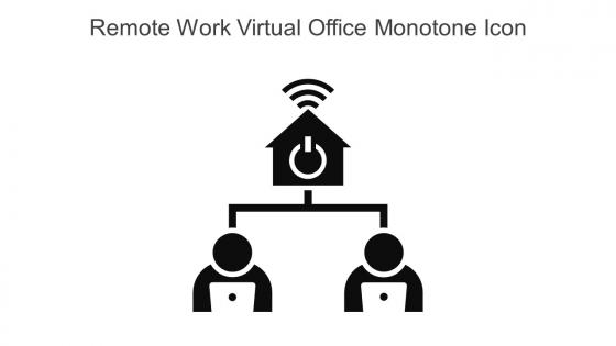 Remote Work Virtual Office Monotone Icon In Powerpoint Pptx Png And Editable Eps Format