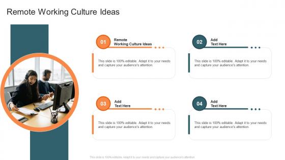 Remote Working Culture Ideas In Powerpoint And Google Slides Cpb
