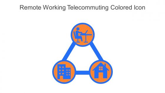 Remote Working Telecommuting Colored Icon In Powerpoint Pptx Png And Editable Eps Format