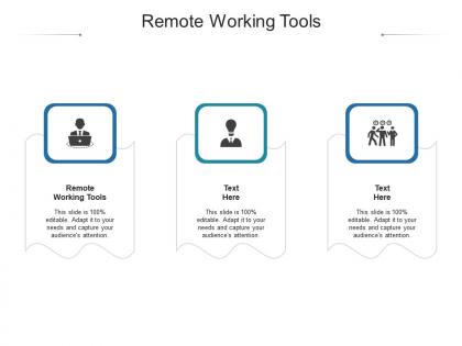 Remote working tools ppt powerpoint presentation infographics aids cpb