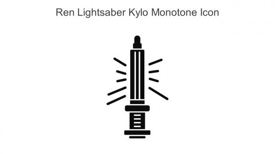 Ren Lightsaber Kylo Monotone Icon In Powerpoint Pptx Png And Editable Eps Format