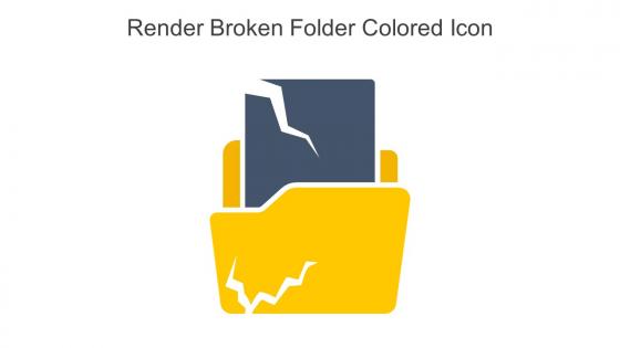 Render Broken Folder Colored Icon In Powerpoint Pptx Png And Editable Eps Format