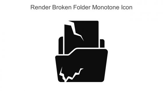 Render Broken Folder Monotone Icon In Powerpoint Pptx Png And Editable Eps Format