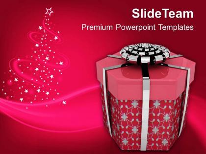 Render of christmas gift powerpoint templates ppt backgrounds for slides 1113