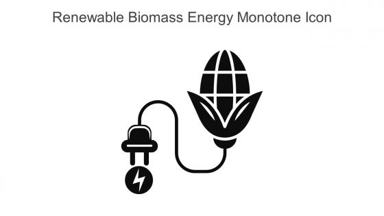 Renewable Biomass Energy Monotone Icon In Powerpoint Pptx Png And Editable Eps Format