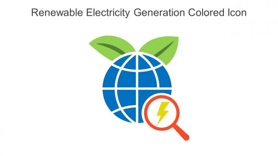Renewable Electricity Generation Colored Icon In Powerpoint Pptx Png And Editable Eps Format