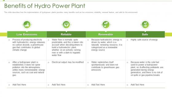 Renewable energy benefits of hydro power plant ppt inspiration