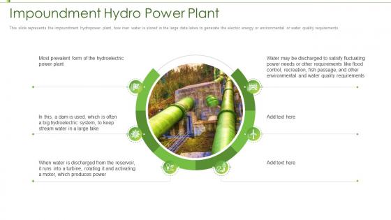 Renewable energy impoundment hydro power plant ppt designs