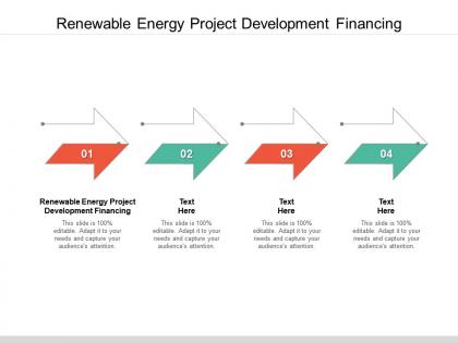 Renewable energy project development financing ppt powerpoint presentation show cpb