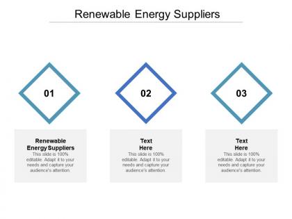 Renewable energy suppliers ppt powerpoint presentation model tips cpb