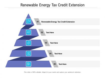 Renewable energy tax credit extension ppt powerpoint layouts visual aids cpb
