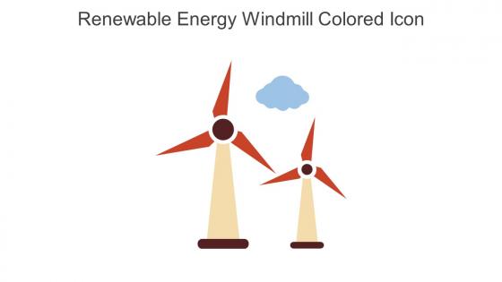 Renewable Energy Windmill Colored Icon In Powerpoint Pptx Png And Editable Eps Format
