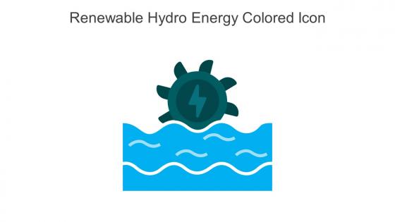 Renewable Hydro Energy Colored Icon In Powerpoint Pptx Png And Editable Eps Format