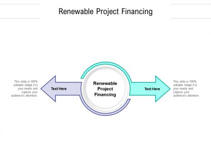 Renewable project financing ppt powerpoint presentation infographic template skills cpb