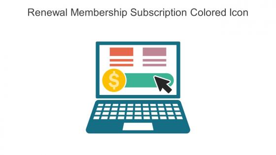 Renewal Membership Subscription Colored Icon In Powerpoint Pptx Png And Editable Eps Format
