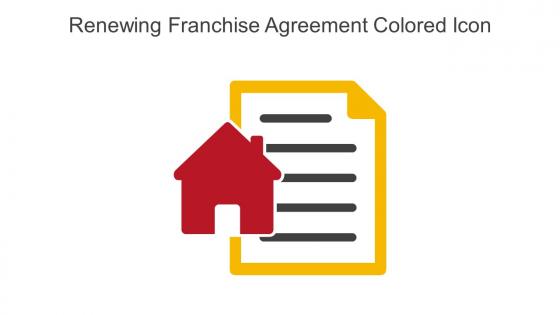 Renewing Franchise Agreement Colored Icon In Powerpoint Pptx Png And Editable Eps Format