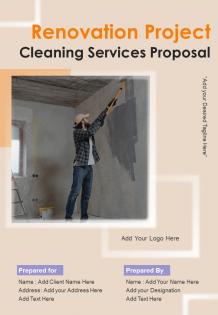 Renovation Project Cleaning Services Proposal Report Sample Example Document