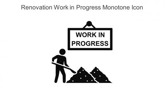 Renovation Work In Progress Monotone Icon In Powerpoint Pptx Png And Editable Eps Format