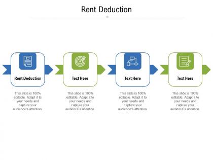 Rent deduction ppt powerpoint presentation pictures infographics cpb