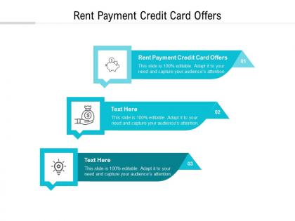 Rent payment credit card offers ppt powerpoint presentation outline professional cpb