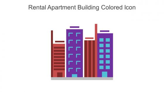 Rental Apartment Building Colored Icon In Powerpoint Pptx Png And Editable Eps Format