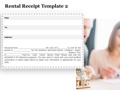 Rental receipt ppt powerpoint presentation inspiration grid