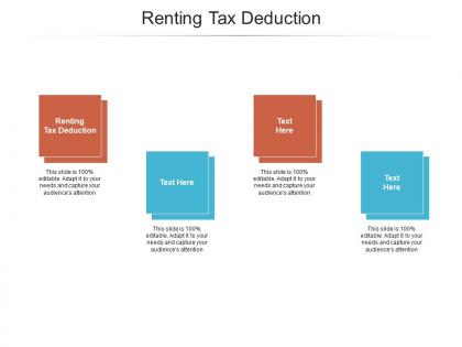 Renting tax deduction ppt powerpoint presentation ideas deck cpb