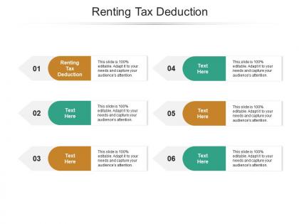 Renting tax deduction ppt powerpoint presentation ideas example topics cpb