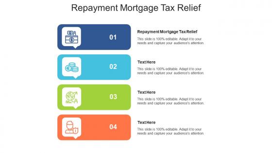 Repayment mortgage tax relief ppt powerpoint presentation outline sample cpb
