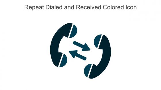 Repeat Dialed And Received Colored Icon In Powerpoint Pptx Png And Editable Eps Format