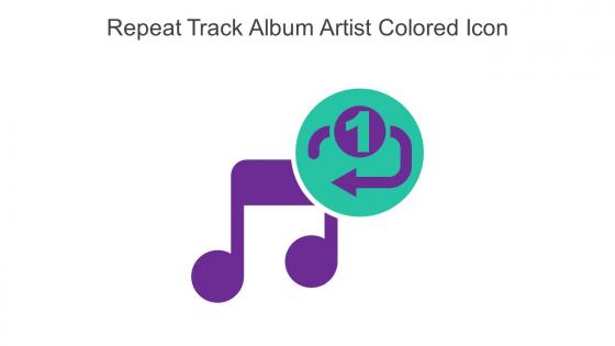 Repeat Track Album Artist Colored Icon In Powerpoint Pptx Png And Editable Eps Format